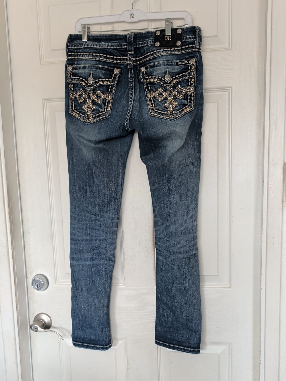 Miss Me Skinny Jeans Signature Rise Skinny Jeans Bling Women 31 - Picture 6 of 7